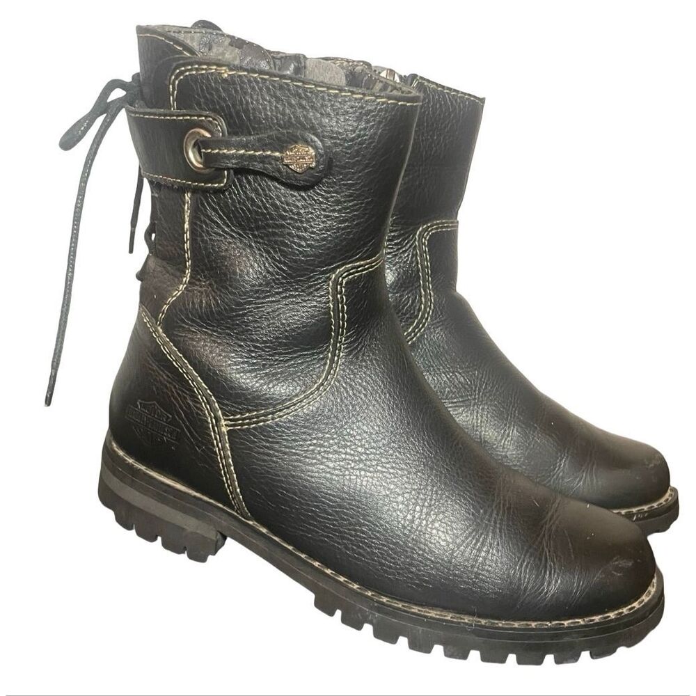 Harley-Davidson Leather Riding Boots - Picture 2 of 9